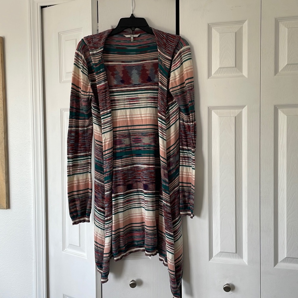 BKE Striped Sweater w/Hood